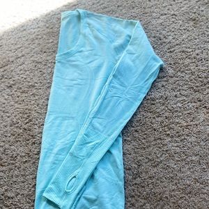Teal lululemon long sleeve swifly tech